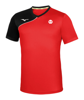 Mizuno Trad Shukyu T-Shirt Kids Rot F65