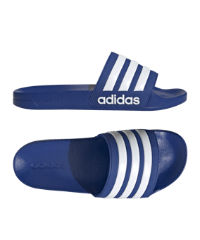adidas Cloudfoam Adilette Shower Blau Weiss - blau