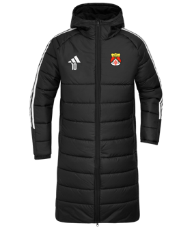 adidas Tiro 24 Long Coachjacke Schwarz Weiss