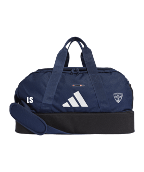 adidas Tiro League Duffel Bag Gr. S Blau Weiss