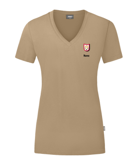JAKO Organic T-Shirt Damen Beige F380