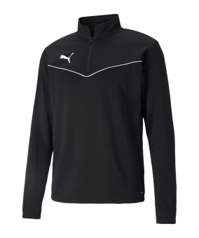 PUMA teamRISE HalfZip Sweatshirt Schwarz F03 - schwarz