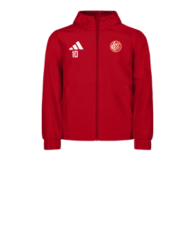 adidas Entrada 26 Regenjacke Kids Rot