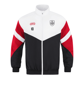 JAKO Retro Freizeitjacke Schwarz Weiss Rot F816