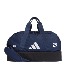 adidas Tiro League Duffel Bag Gr. S Blau Weiss
