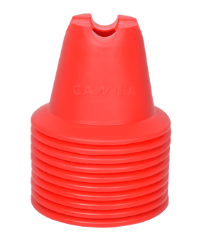 Cawila Mini-Pylone 10er Set Rot - rot