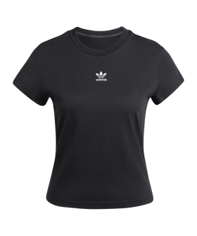 adidas Originals Essential Slim T-Shirt Damen Schwarz - schwarz