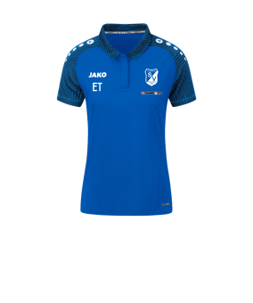 JAKO Performance Polo Damen Blau Blau F403