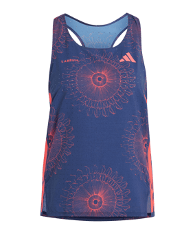 adidas Adizero Labrum Singlet Tanktop Dames Donkerblauw - rood