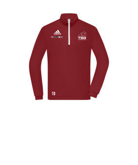 adidas Entrada 22 HalfZip Sweatshirt Kids Rot