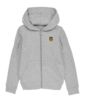 Merch Mini Cultivator 2.0 Zip-Hoodie Kids Heather Grey | #justlogo4c