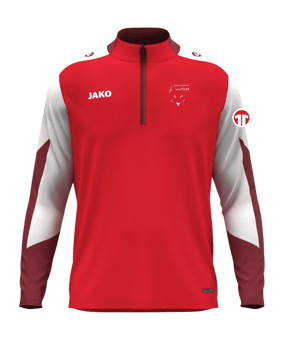 JAKO Dynamic Zip Sweatshirt Rot F114