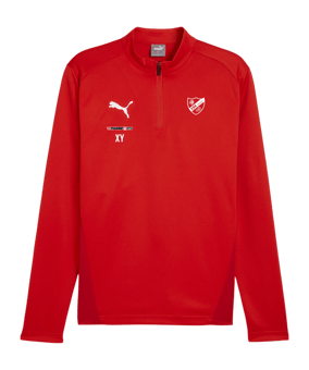 PUMA teamGOAL Training 1/4 Zip Sweatshirt Rot F01