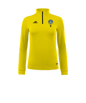 Sweatshirt adidas Entrada 22 Demi-Zip femmes jaune 