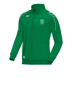 JAKO Classico Polyesterjacke Grün Weiss F06