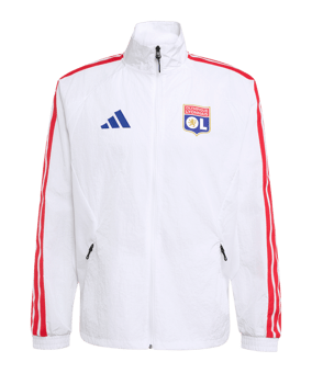 adidas Olympique Lyon Anthem Giacca Bianco - bianco