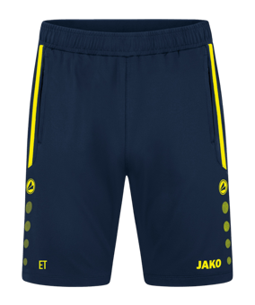 JAKO Allround Trainingsshort Damen Blau Gelb F904