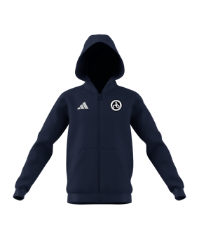 adidas Entrada 26 Kapuzenjacke Kids Blau
