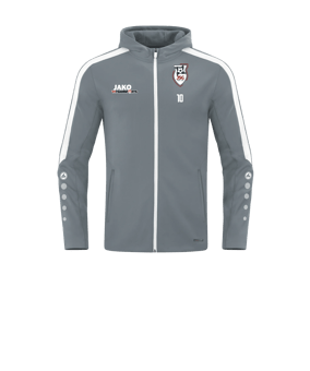 JAKO Power Kapuzenjacke Kids Grau F840