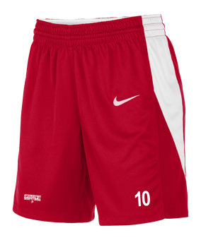 Nike Team Basketball Stock Short Damen Rot F657