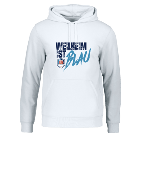 Merch Drummer 2.0 Hoody White | #blau