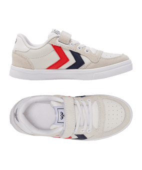 Hummel Slimmer Stadil Leather Low Sneaker Kids Blau F7666 - blau