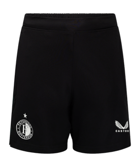 Castore Feyenoord Rotterdam Pro Coaches Short Kids Schwarz F092 - schwarz