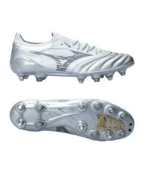 Mizuno Morelia Neo Beta Elite Mix SG Platinum Silver Silber F04 - silber