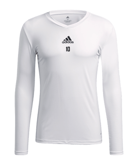 adidas Team Base Top langarm Weiss