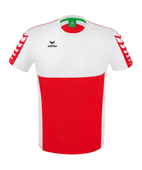 Erima Six Wings T-Shirt Rot Weiss - rot