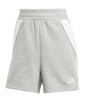 adidas Tiro 24 Short Damen Grau Weiss - grau