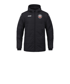 JAKO Team Coach Kapuzenjacke Kids Schwarz F800