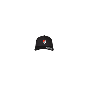 Merch 5 Panel Retro Trucker Cap Schwarz