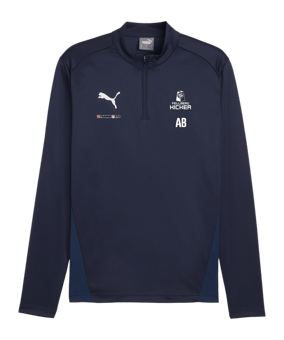 PUMA teamGOAL Training 1/4 Zip Sweatshirt Blau F06