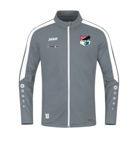JAKO Power Polyesterjacke Grau Weiss F840