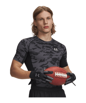 Under Armour HG Printed T-Shirt Schwarz F001 - schwarz