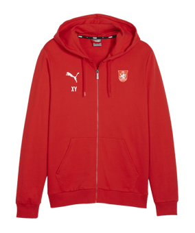 PUMA teamGOAL Casuals Kapuzenjacke Rot F01