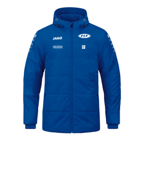 JAKO Team Coach Kapuzenjacke Blau F400