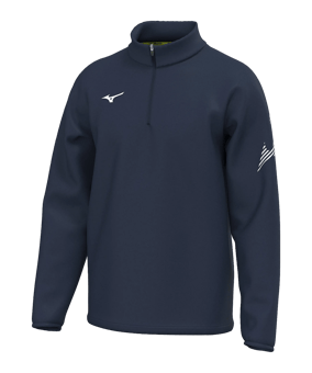 Mizuno Big Rb Training Zip Top Dunkelblau F14 - blau