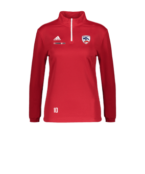 adidas Entrada 22 HalfZip Sweatshirt Damen Rot