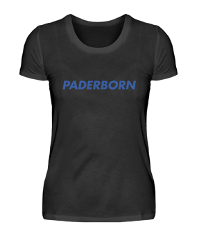 Damen T-Shirt "Paderborn" Schwarz - schwarz