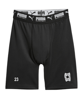 PUMA Hoops Team Short Tight Schwarz F01