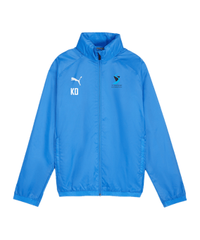 PUMA teamGOAL Allwetterjacke Kids Blau Weiss F02