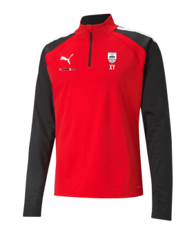 PUMA teamLIGA HalfZip Sweatshirt Rot Schwarz F01