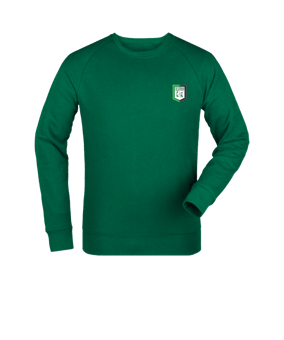 Merch Roller Sweatshirt Bottle Green | #justlogo4c