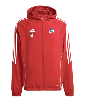 adidas Tiro 24 Windbreaker Kids Rot Weiss