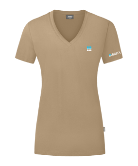 JAKO Organic T-Shirt Damen Beige F380