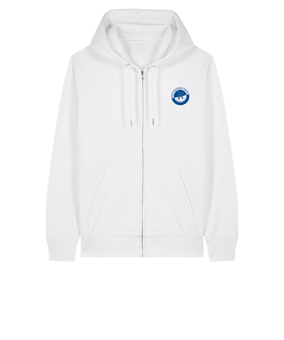 11tsmerch Merch Connector 2.0 Zip Sweatjacke Weiß | #justlogo1c
