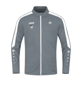 JAKO Power Polyesterjacke Grau Weiss F840