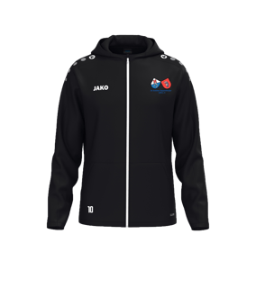 JAKO One Kapuzenjacke Schwarz F800